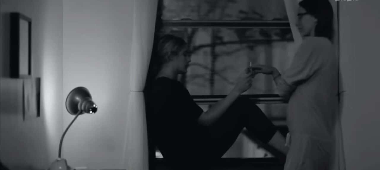 弗兰西丝·哈-窗边的两个人影